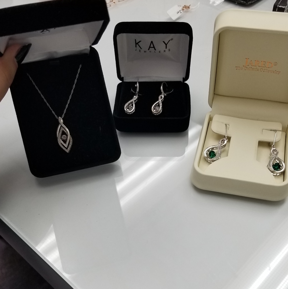 Sterling Silver Earrings and Necklaces